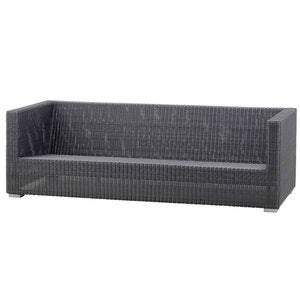 Chester sofa Polyrattan Grafit 