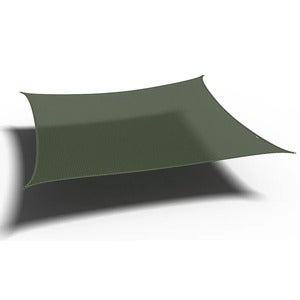 Coolfit solseil firkantet 500x500cm green
