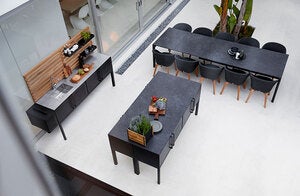 Drop Utekjøkken Lavagrå Inkl. Vegg