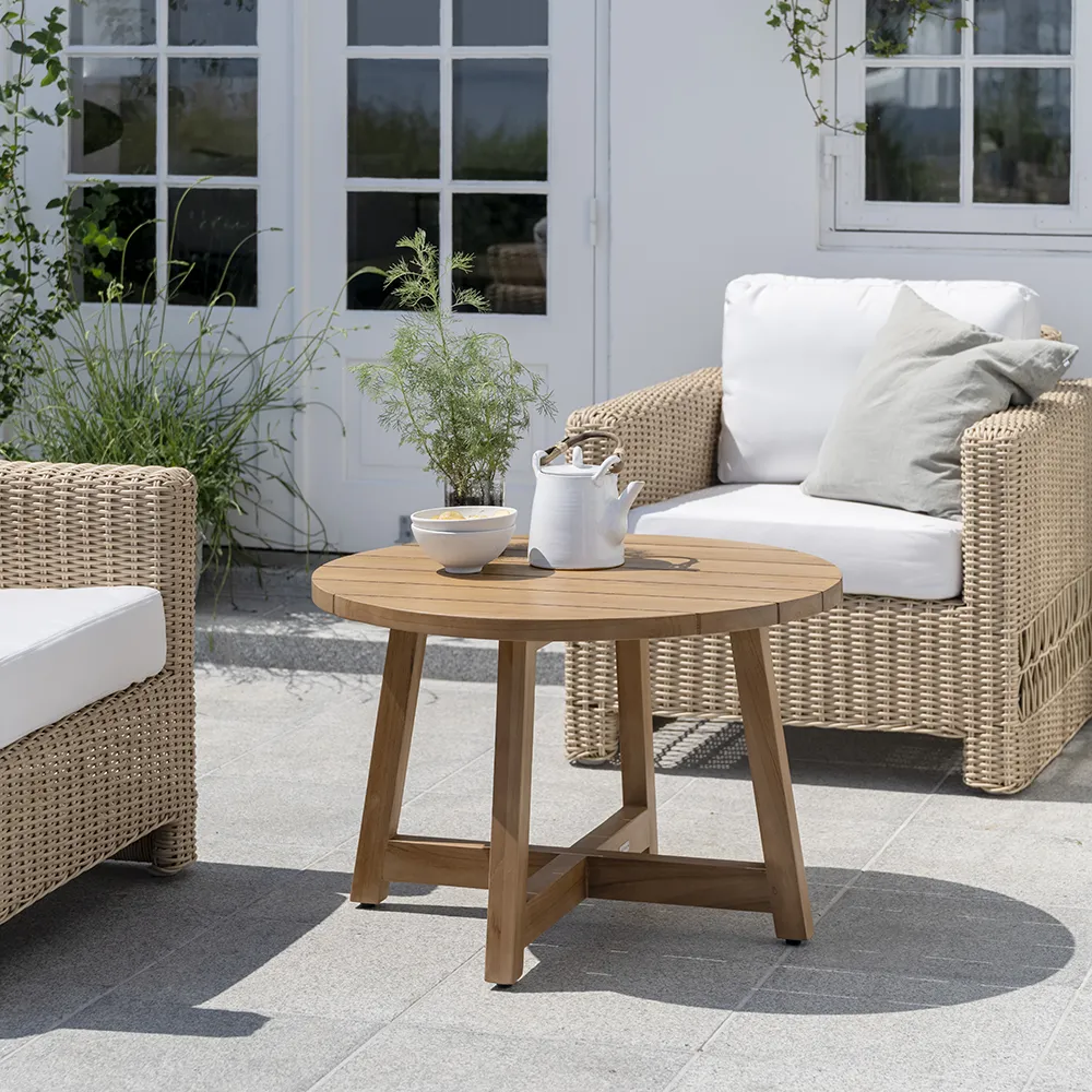 Victor salongbord Ø75 cm teak