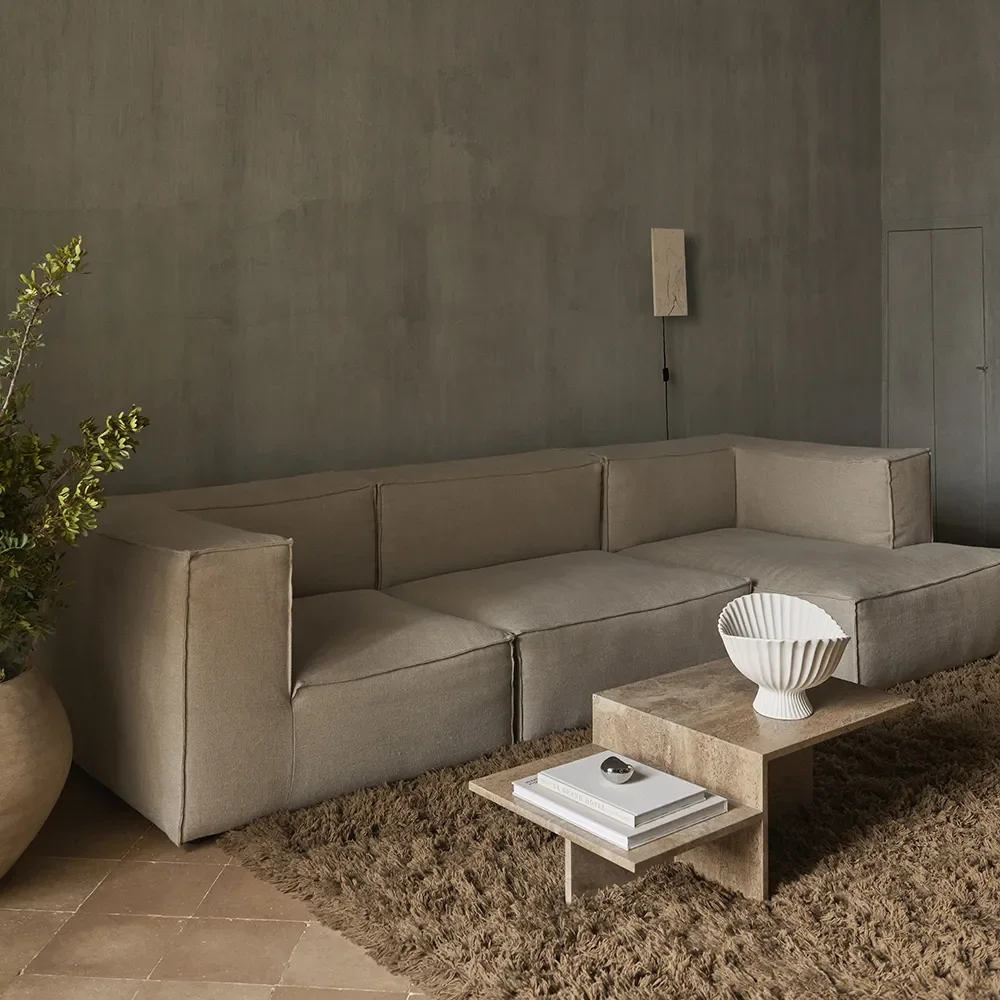 Distinct Salongbord - Dark Brown Travertine