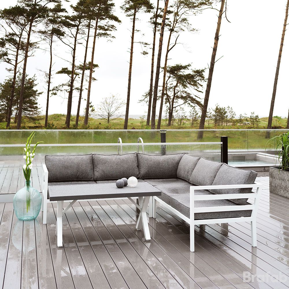 Weldon sofagruppe svart/grå Brafab