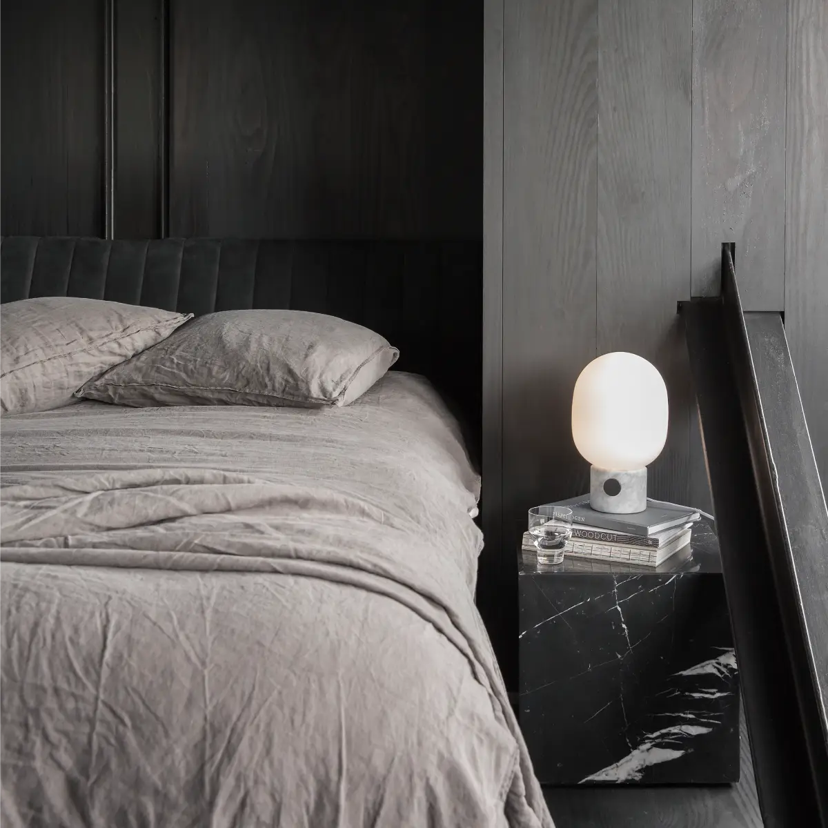 JWDA Bordlampe Carrara Marmor Large