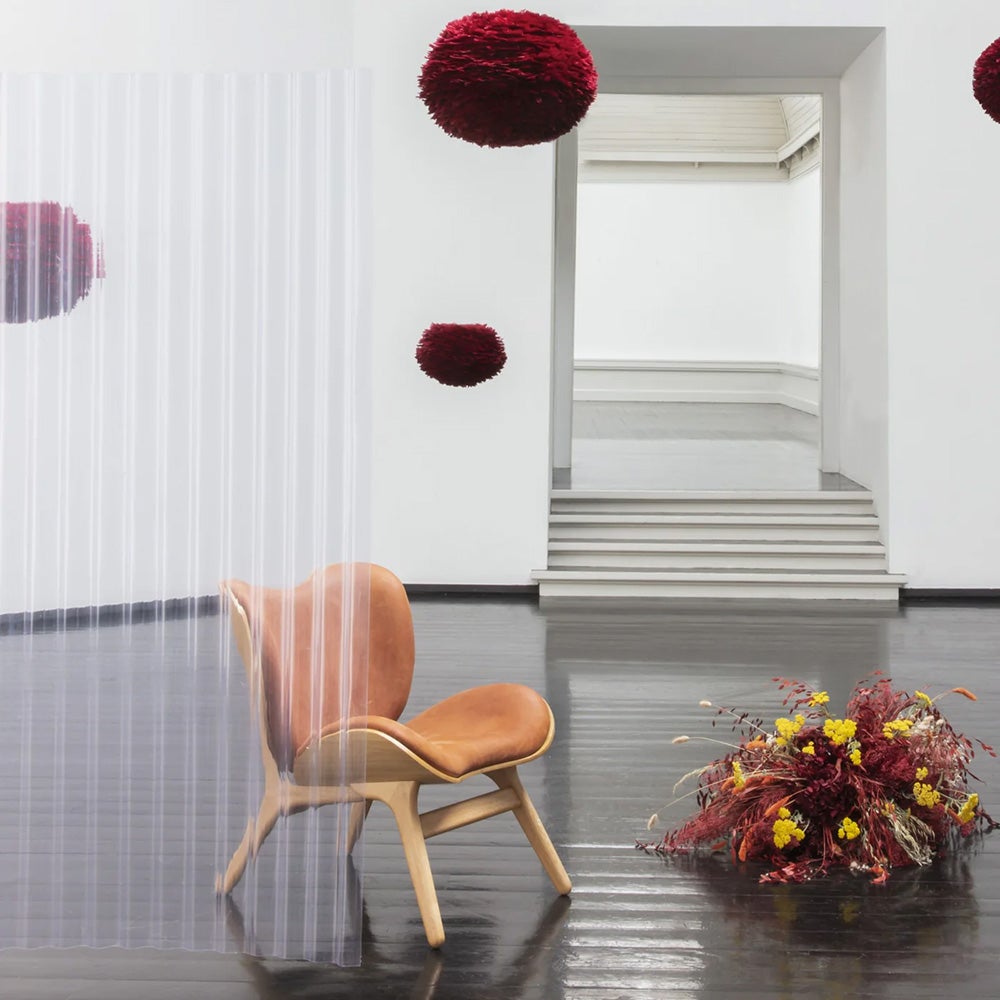 A Conversation Piece Lounge stol Oak/Hope Leather Cognac