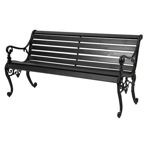 Sandvik hagesofa Svart/svart furu