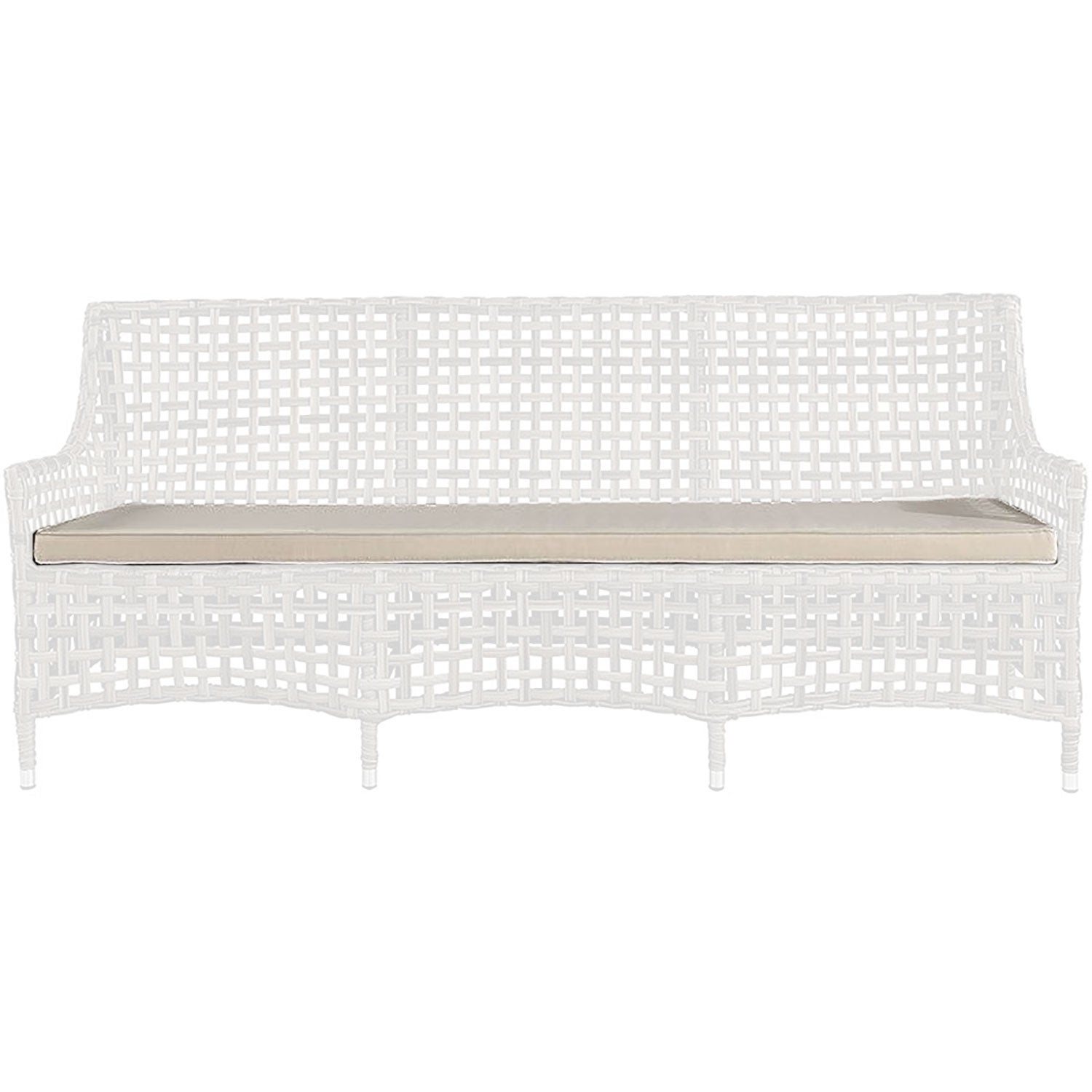 Malaga spisesofa pute hvit Artwood