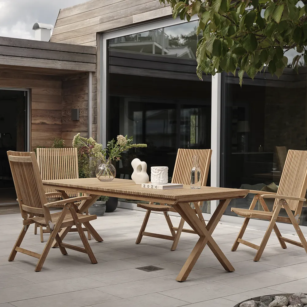 Julita spisebord 90 X 150 cm teak Brafab