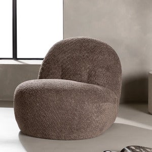 Omaha Lenestol Brun Boucle