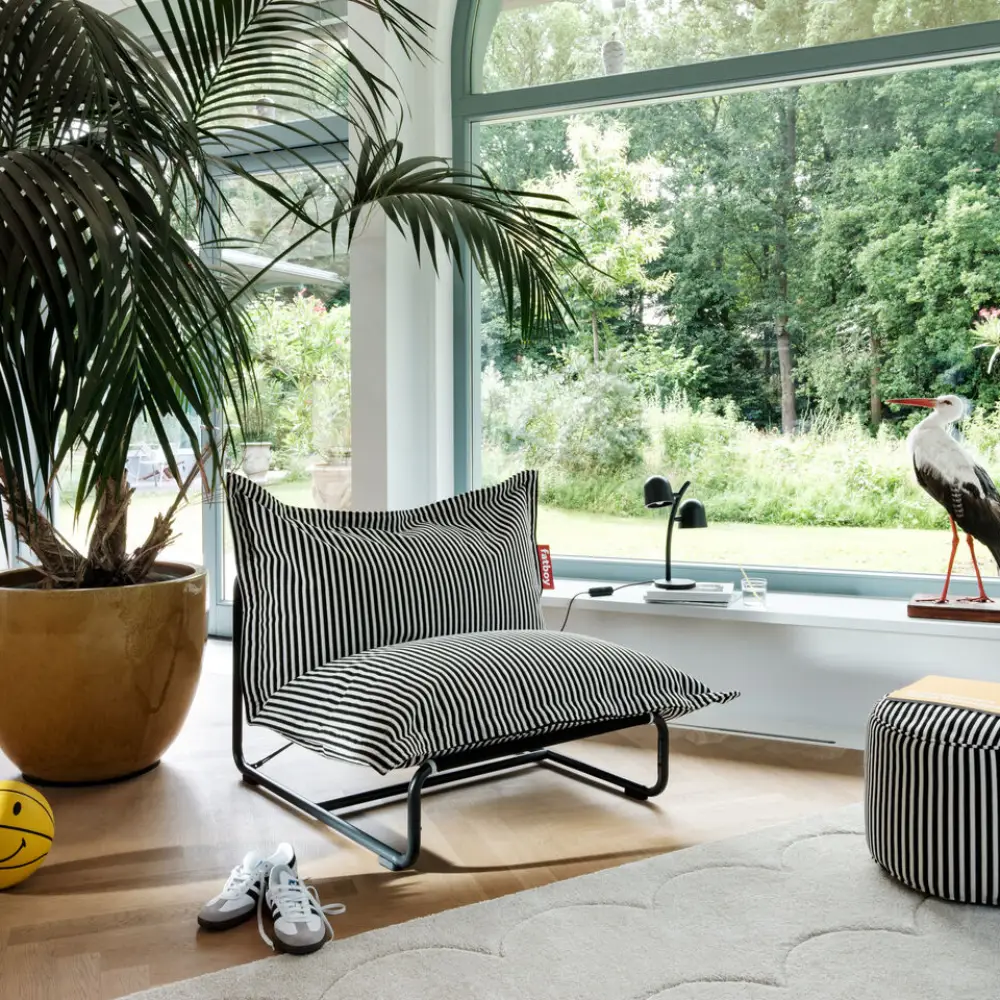 point terry puff black creme