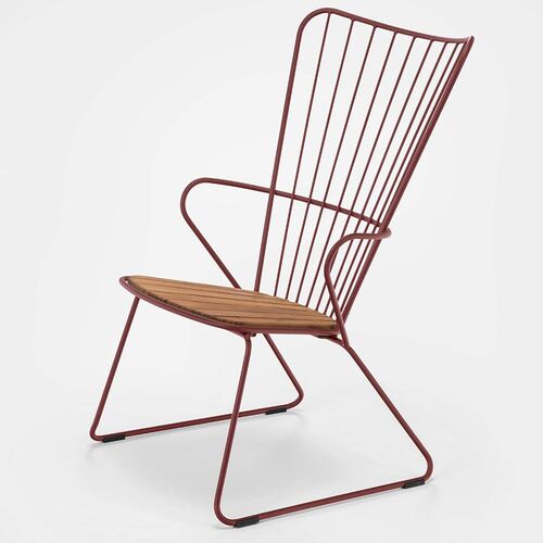 Paon loungestol paprika stål