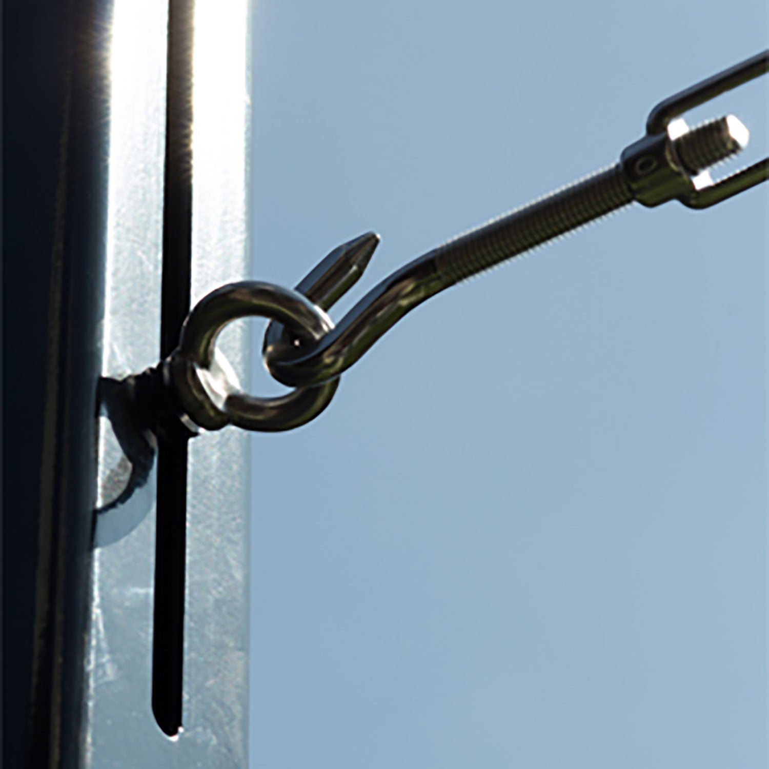 Flis med flexøye 0,07x0,07x250cm antrasitt