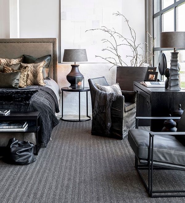 Bellagio lenestol skinn/messing Artwood