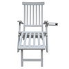 Lobby Deck Chair Hvit inkl. brett og regntrekk