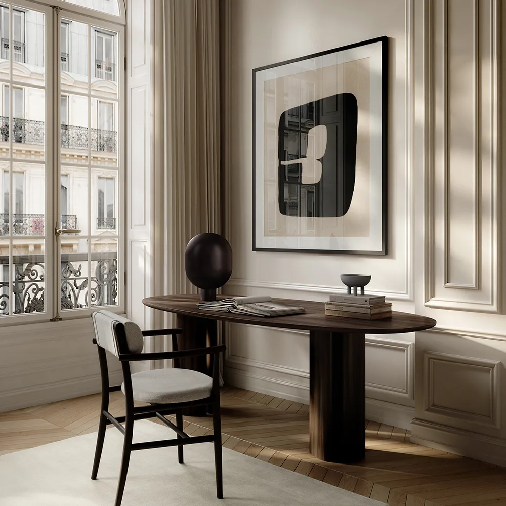  Nama lenestol - Kaffesvart, Lin