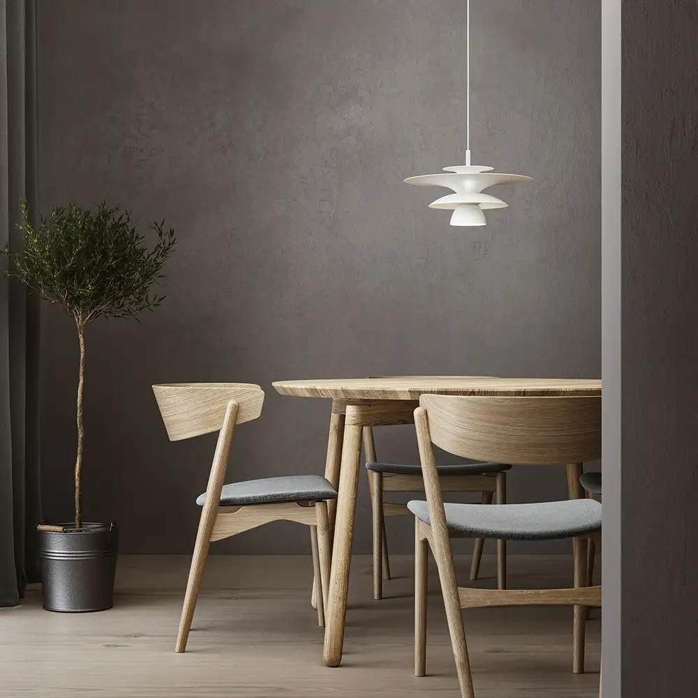 Picasso pendel 380 mm Matt hvit