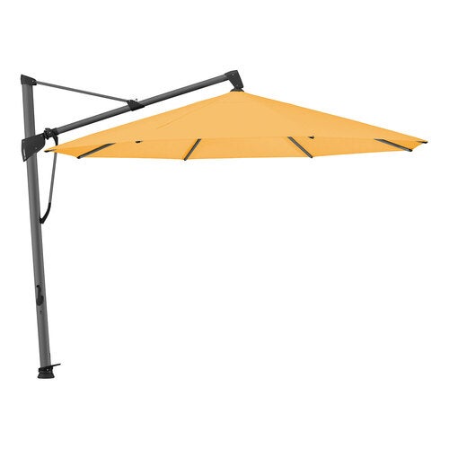 Sombrano S+ fritthengende parasoll 400 cm kat.5 antrasitt aluminium / 514 Corn