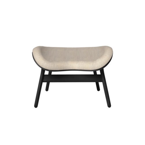 A Conversation Piece Ottoman Fotskammel Black Oak/White Sands