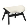 A Conversation Piece Ottoman Fotskammel Black Oak/Teddy White