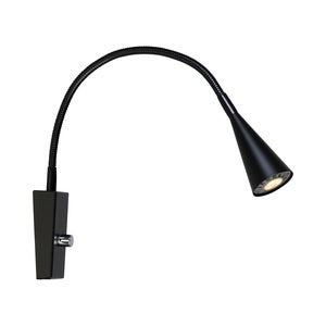 Ledro Vegglampe Matt svart Mr16 Inkl. lyskilde