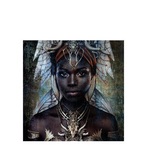 THE GIRL FROM NUBA fototavle - 120x120, Aluminium