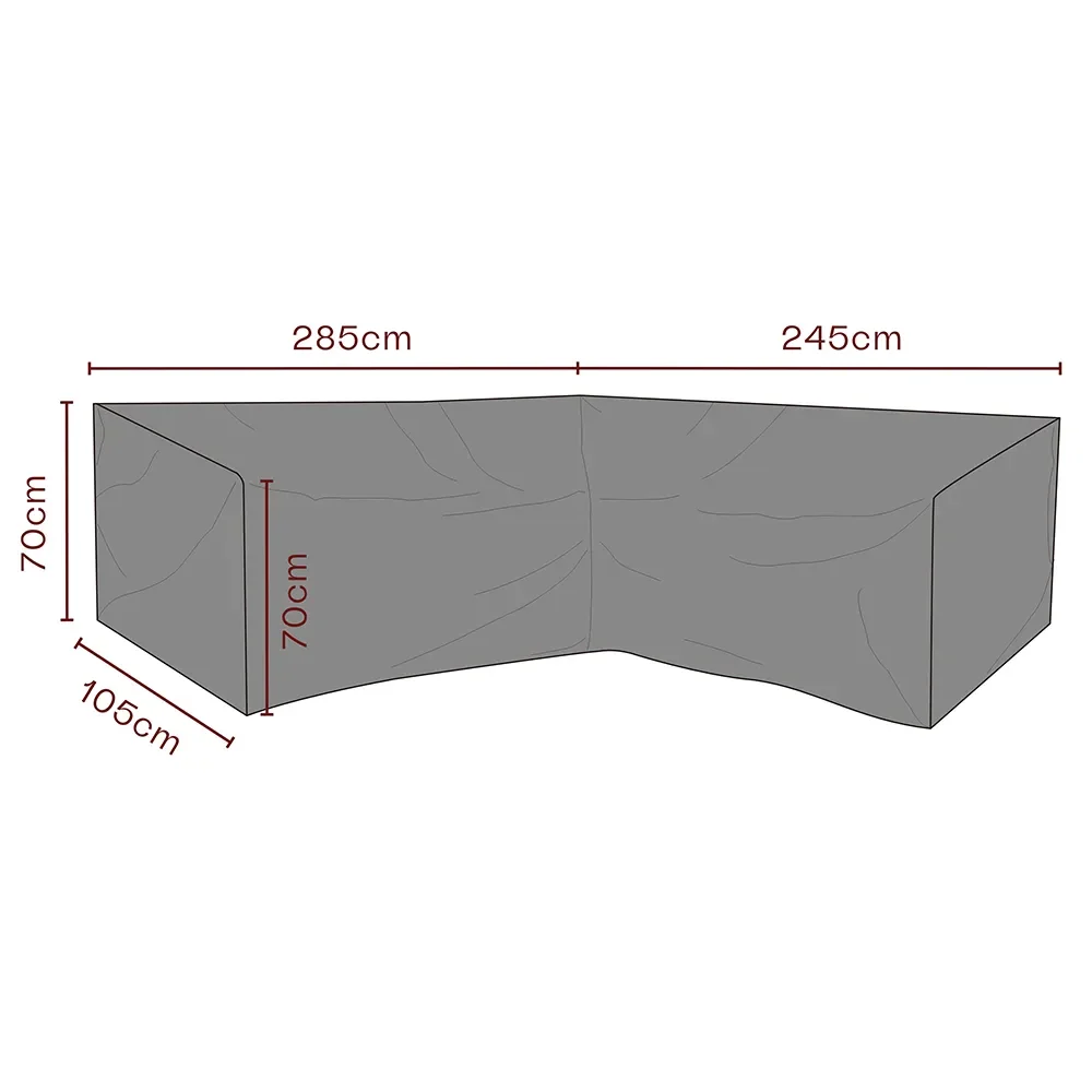Møbeltrekk hjørnesofa 245x285x70x105 cm Premium