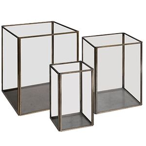 Lausanne lyslykter messing Artwood