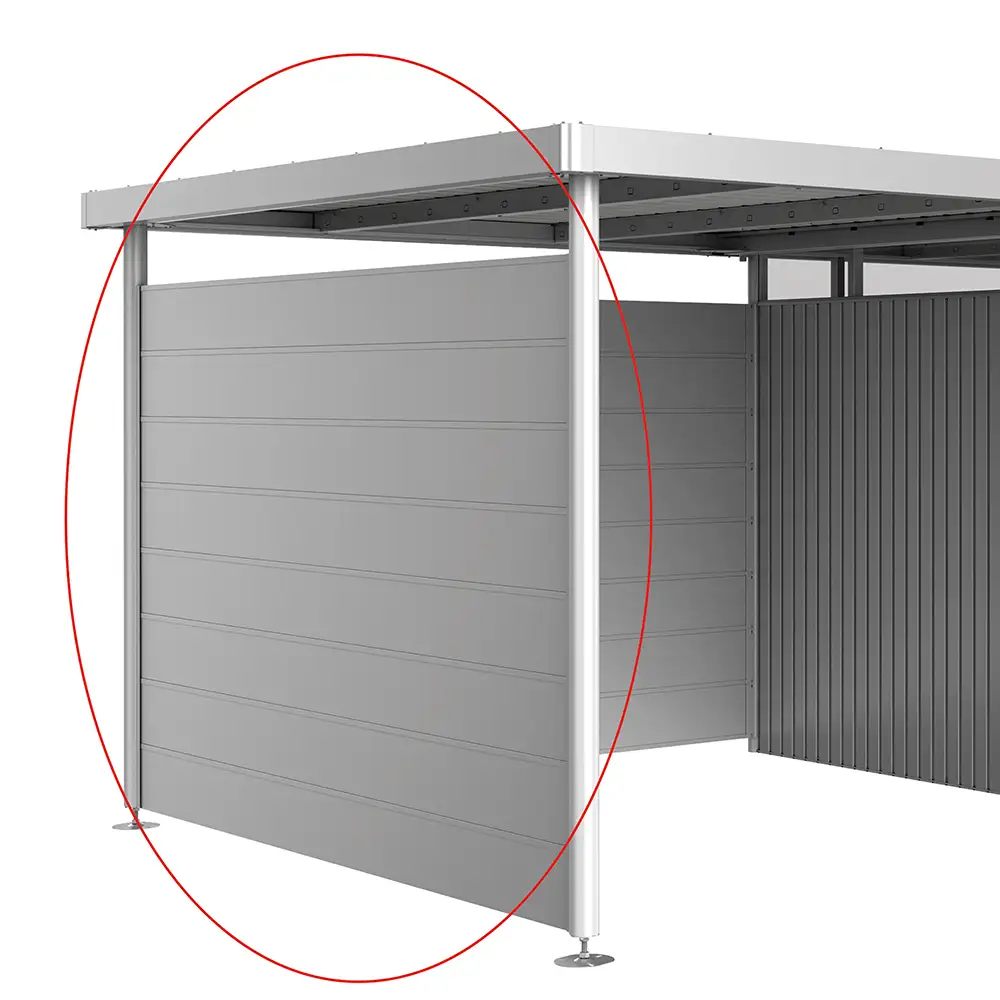 Sidevegger for Sidelight størrelse H3, sølv metallic