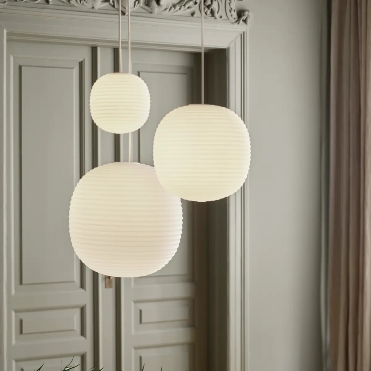 Lantern Pendellampe Ø20 Hvit Opalglass