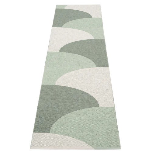 Hill teppe Army/Misty Mint/Fossil Grey 70 x 270cm