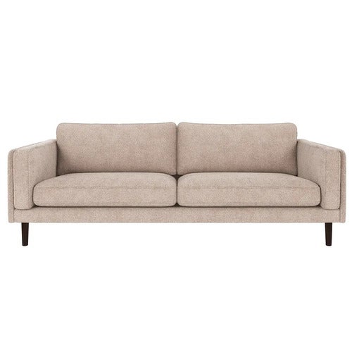 Braden 3-seter sofa brun eikben/lys beige
