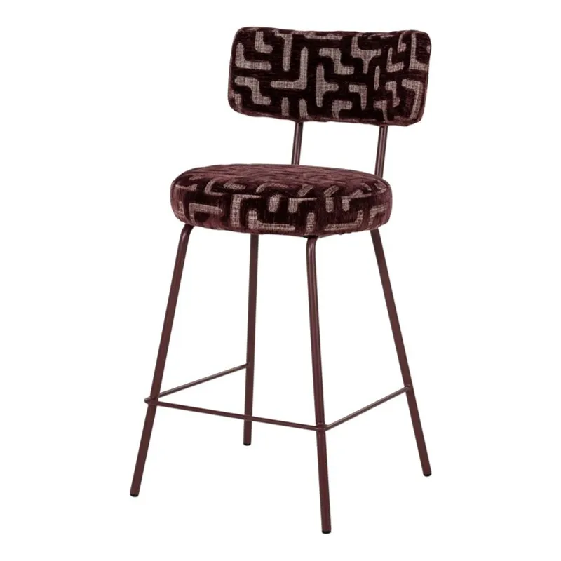 Belle Vie 47x53,5x94,5 cm Metall, Skum & Stoff Plum