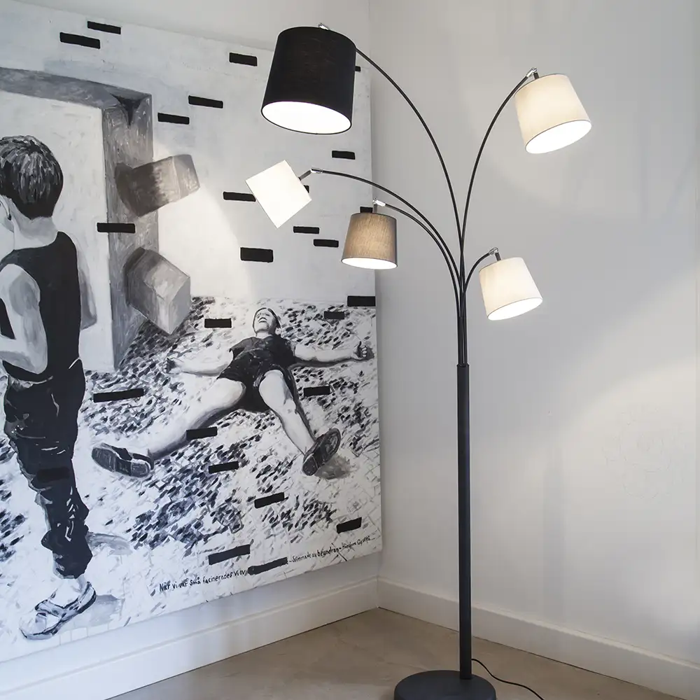 Foggy gulvlampe 5 Sandsvart