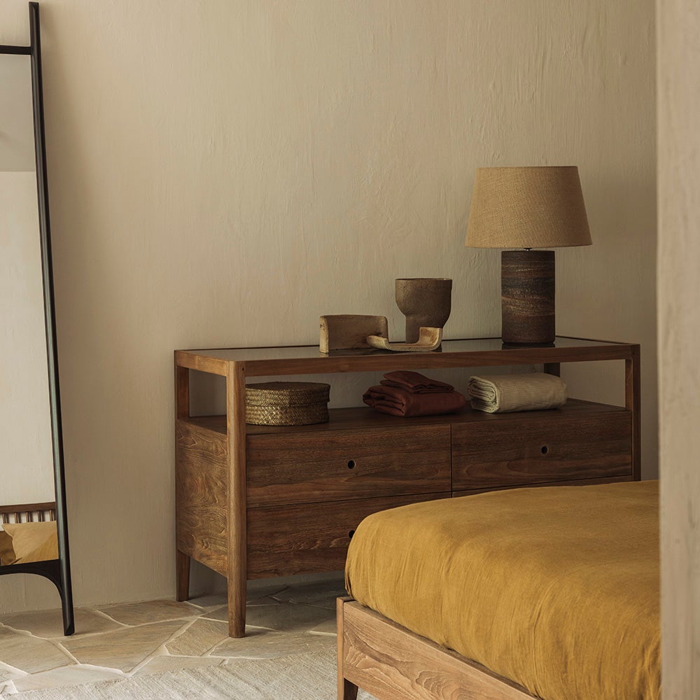 Spindle kommode i gjenvunnet teak