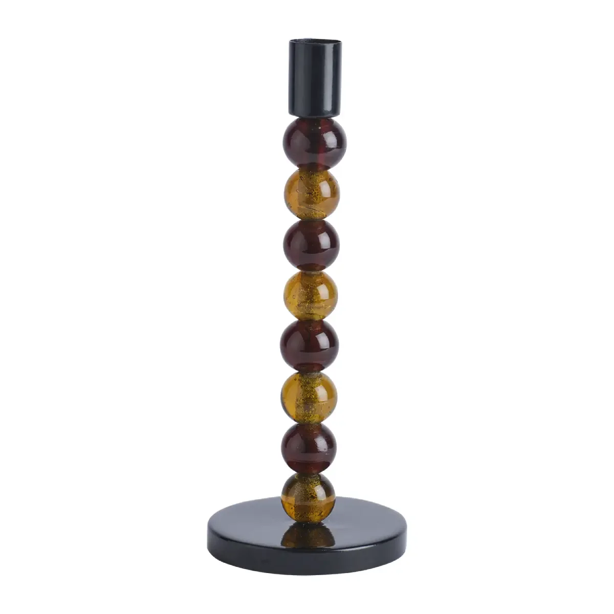 ISABELLE Lysestake H 23 cm Brun/svart