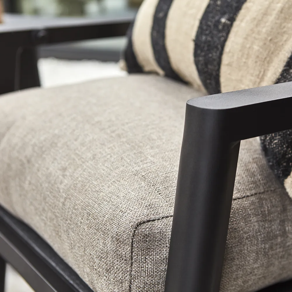 Slide lenestol og fotskammelgruppe