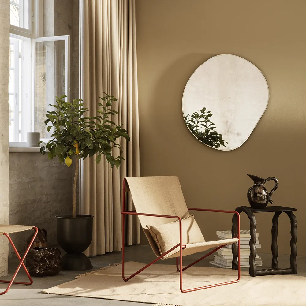 Pond Speil 87x94 cm Brass