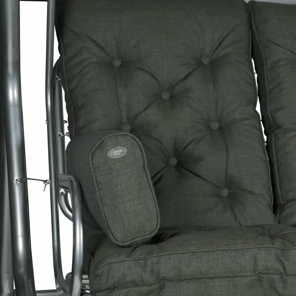 Hengekøyesett høyt Canyon 2.0 skoggrønt