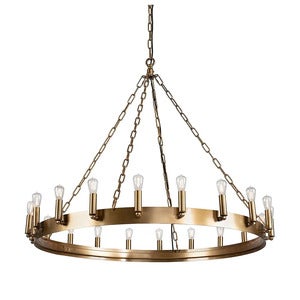 Taklampe Crown 165 cm old brass
