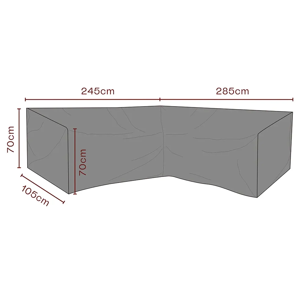 Møbeltrekk hjørnesofa 285/245x70x105 cm Premium