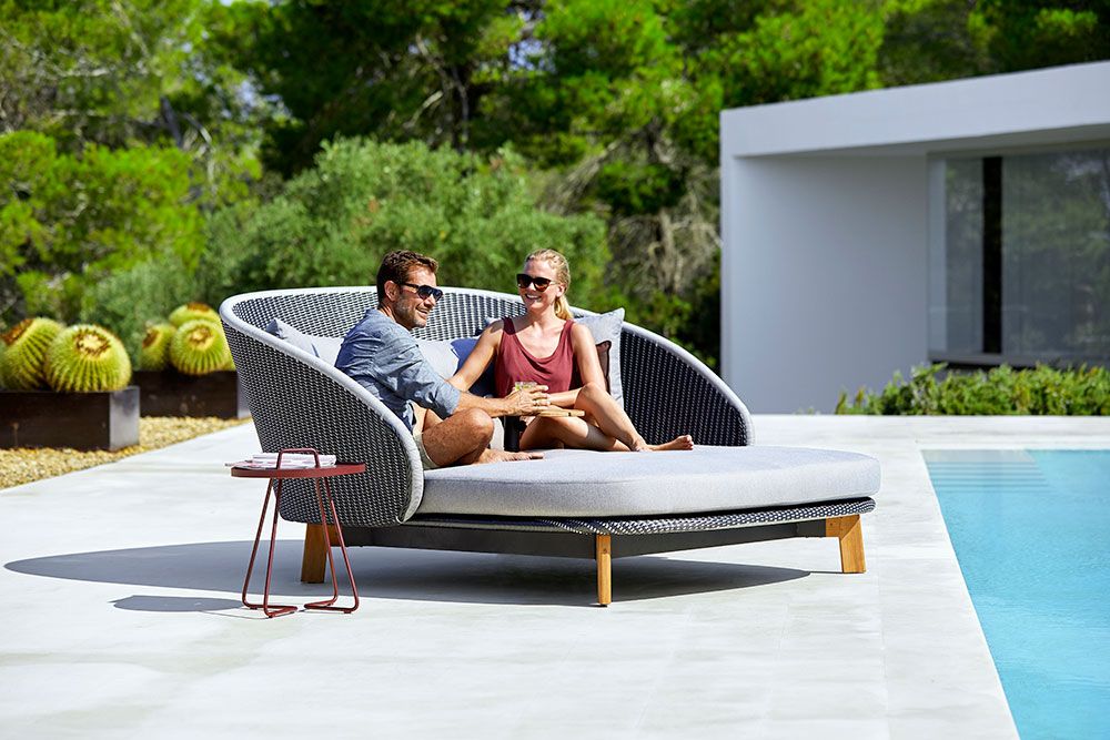 Peacock solseng grå inkl. puter