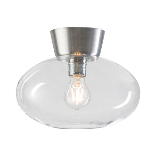 Bullo Ceiling D270 Aluminium/klart glass