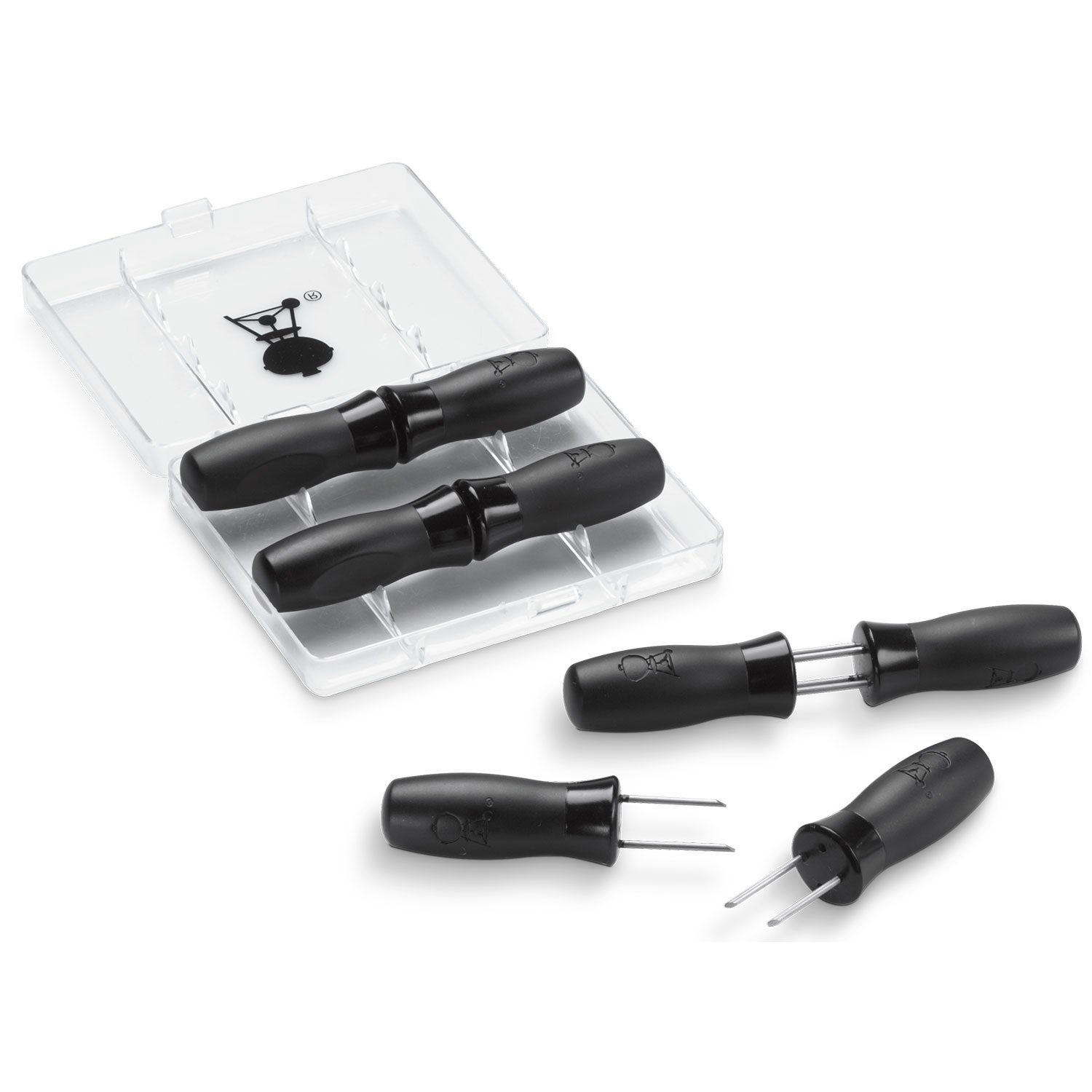 Maisholder 4 sett rustfritt stål / nylon Weber