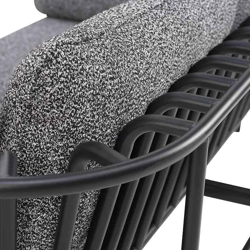 Collier lenestol Svart / Teddy black