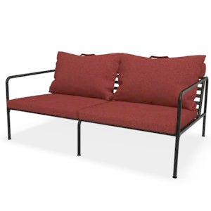 Avon 2-seters sofa Scarlet/Black 