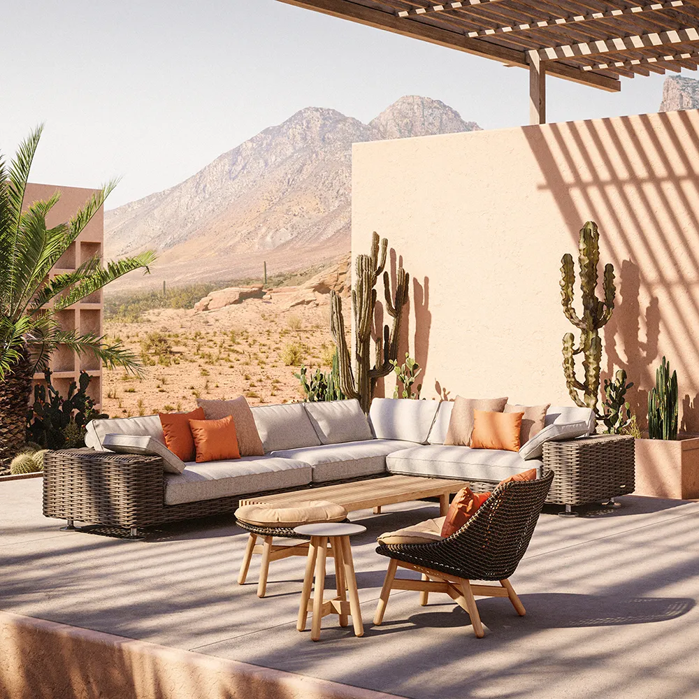 Mbrace clubstol teak AXD teak 0205 arabica 0126