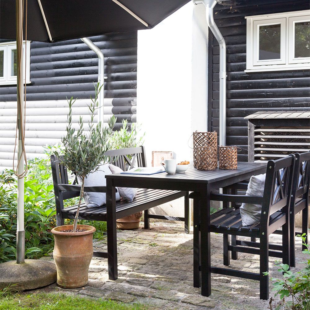 Rosenborg 80x165 cm bord sort 