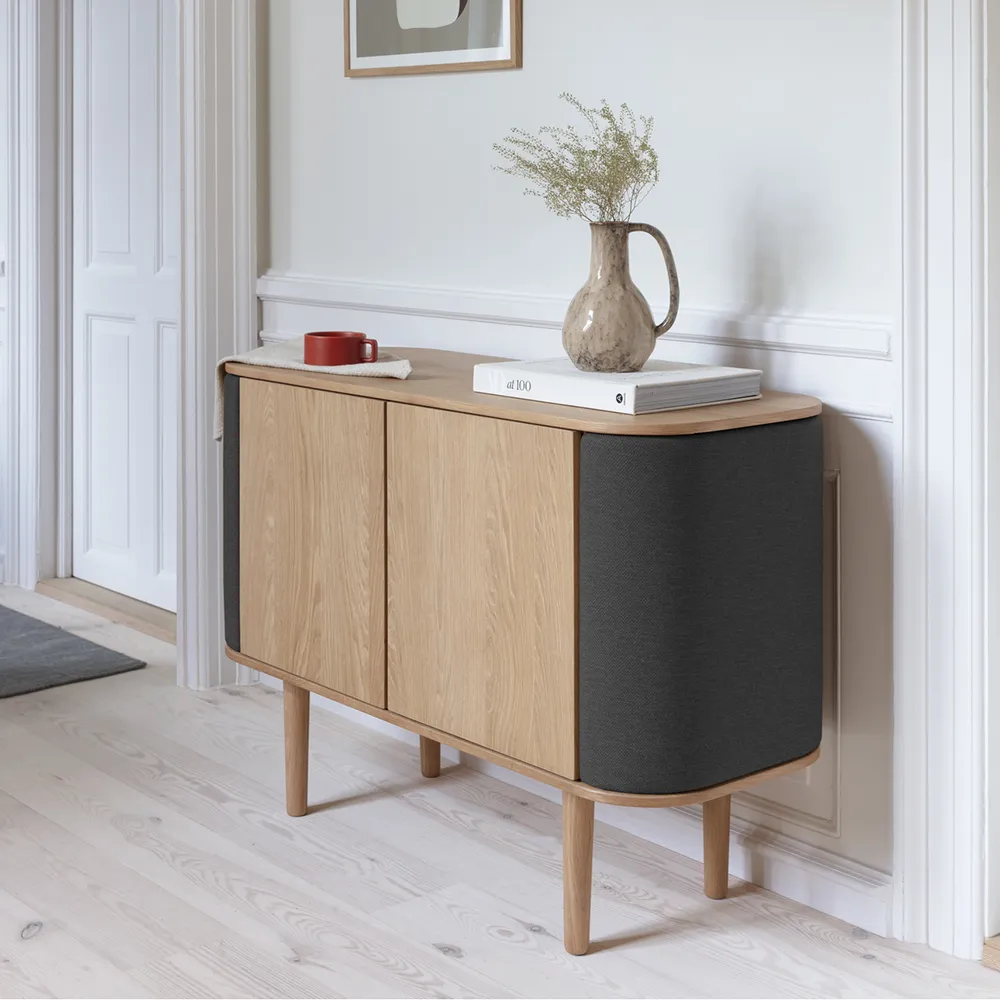 Treasures skap med 2 dører i eik/shadow