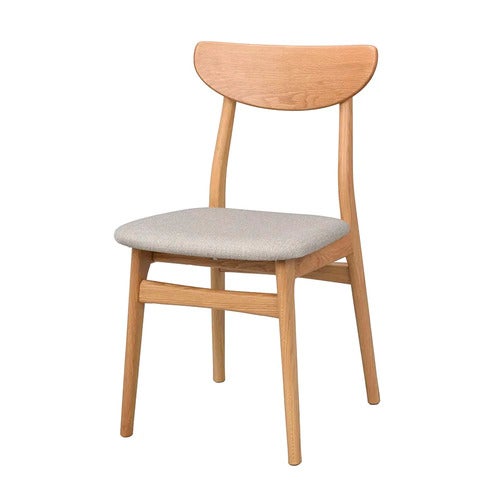 Rodham stol eik/gråbeige