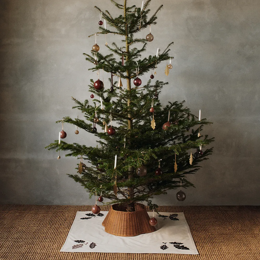 Håndflettet Juletreskjørt Natural