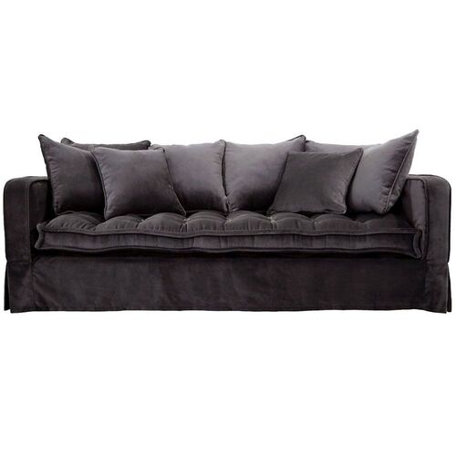 Sofa Greenwich 3-seter Velvet Iron Grey Artwood